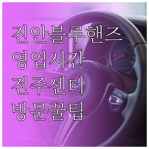 진안 현대자동차 블루핸즈 영업시간과 ..