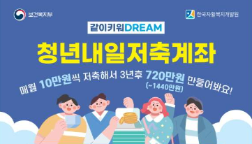 청년 내일 저축 계좌에 관한 그림