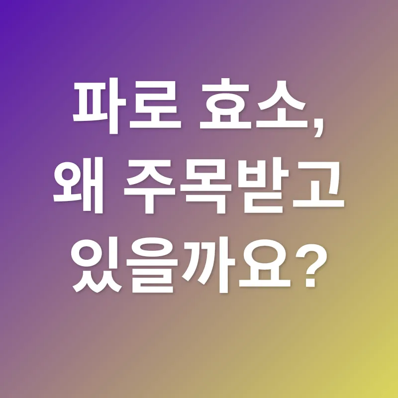 파로 효소_1