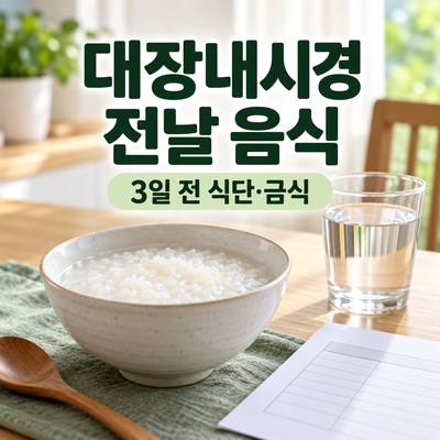 대장내시경 전날 음식