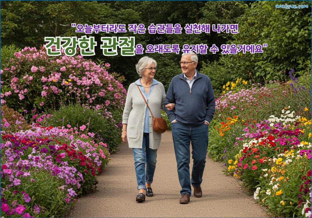 오늘부터라도 작은 습관들을 실천해 나가면 건강한 관절을 오래도록 유지할 수 있을거에요.