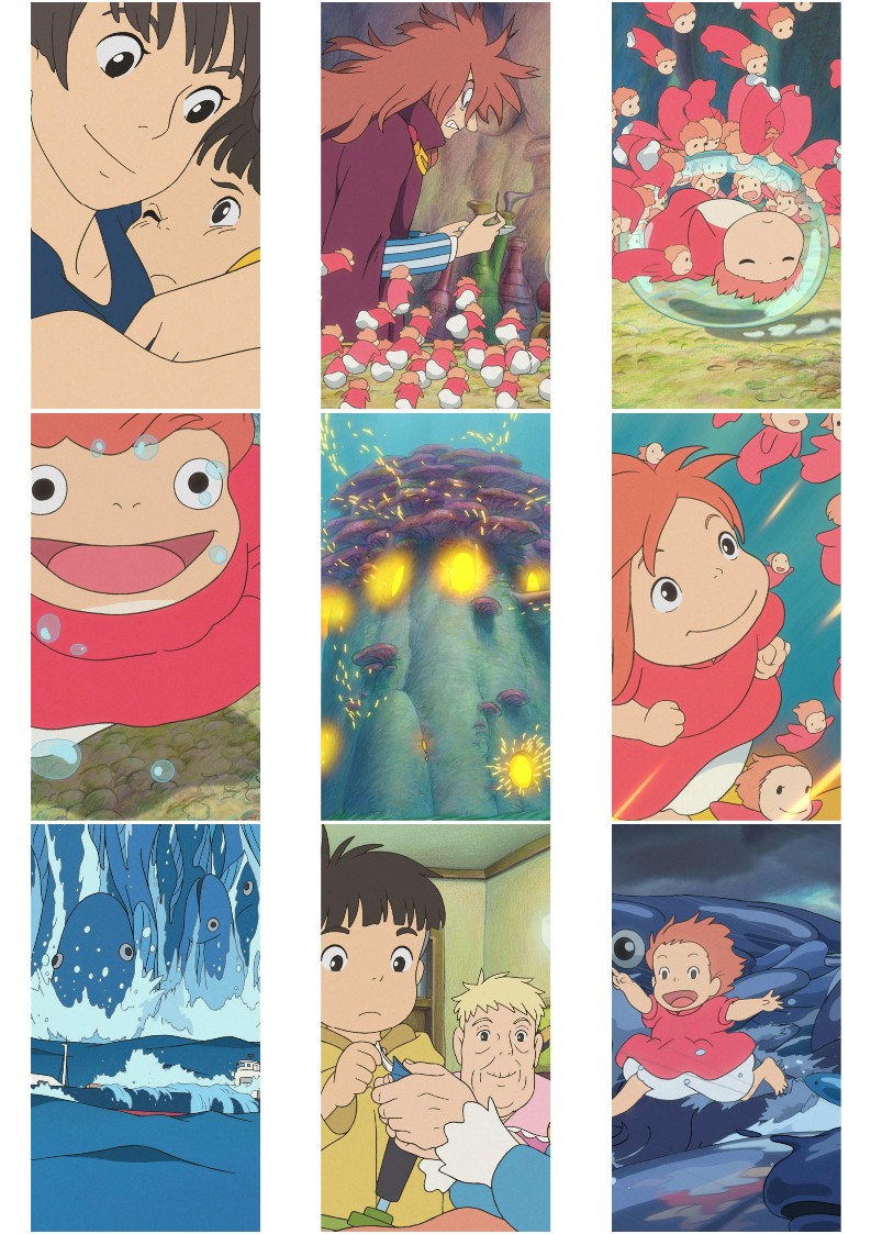 벼랑위의 포뇨 배경화면, 지브리 컴퓨터 아이패드 아이폰 고화질