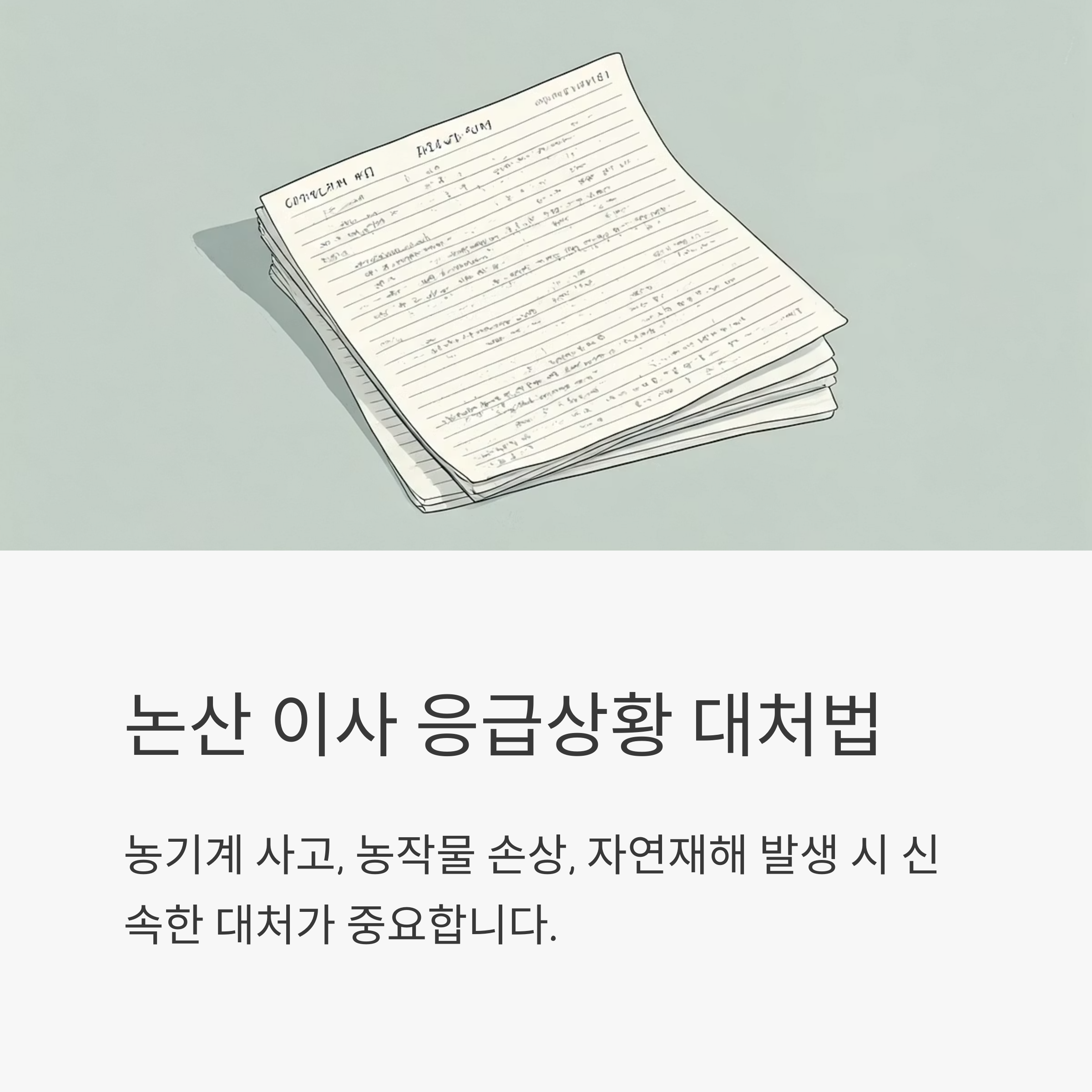 논산 이삿짐센터 응급사항 대처
