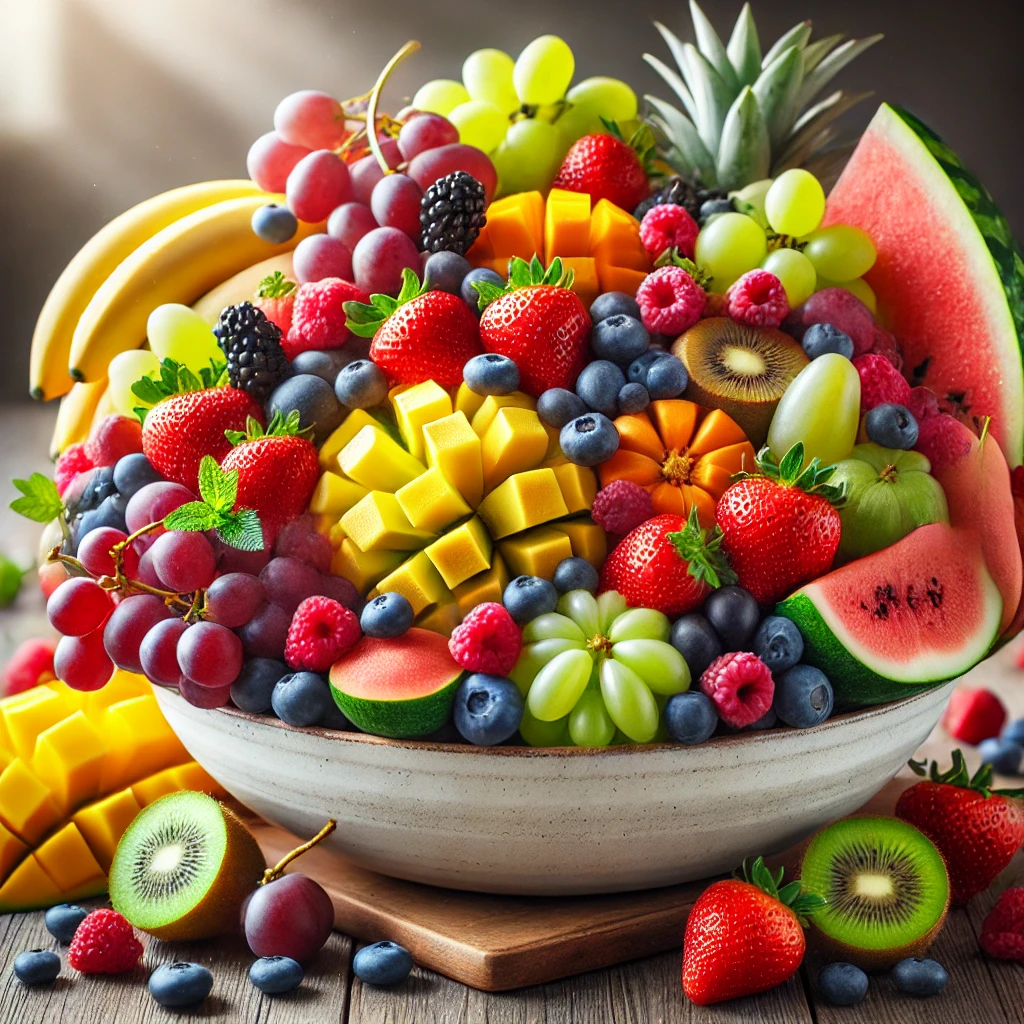 여러종류의 과일 이미지