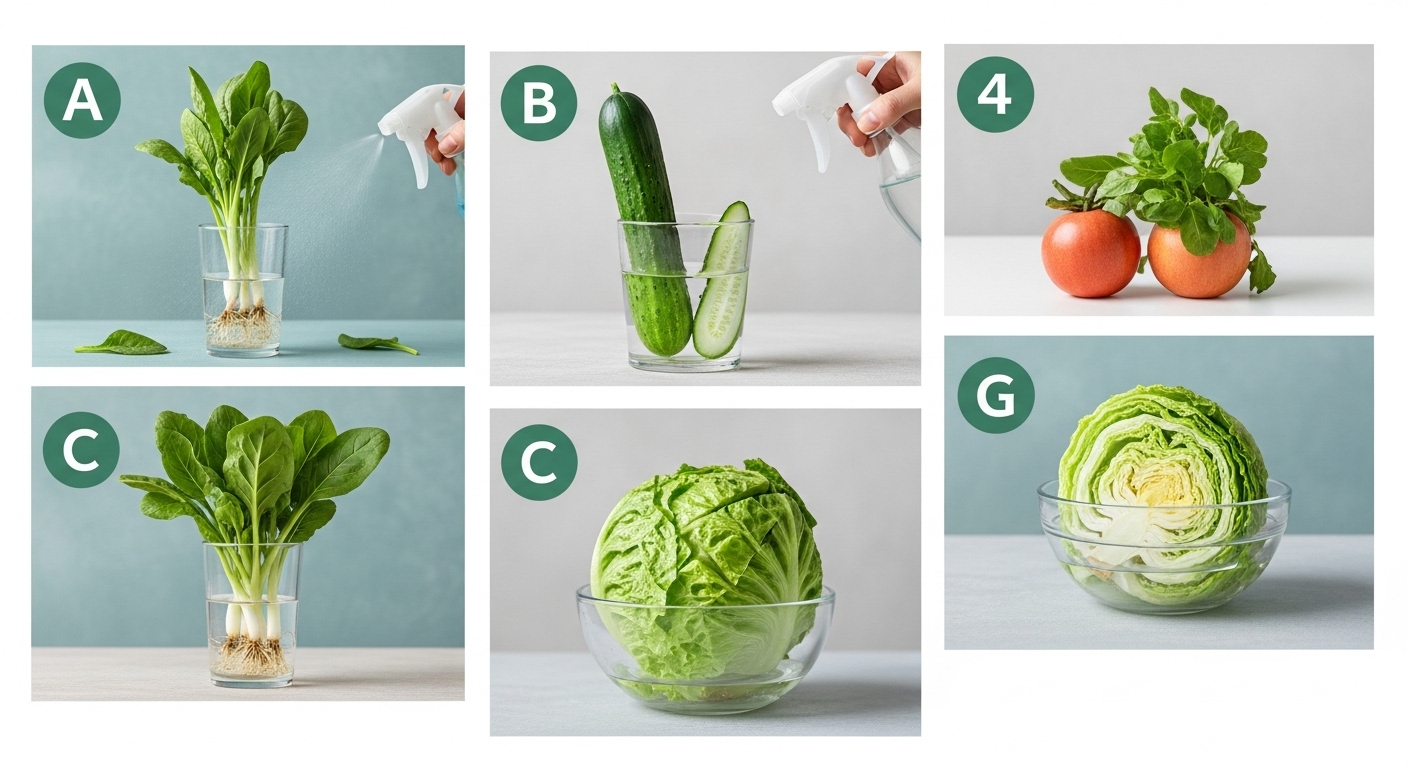 채소별 맞춤형 되살리기 꿀팁