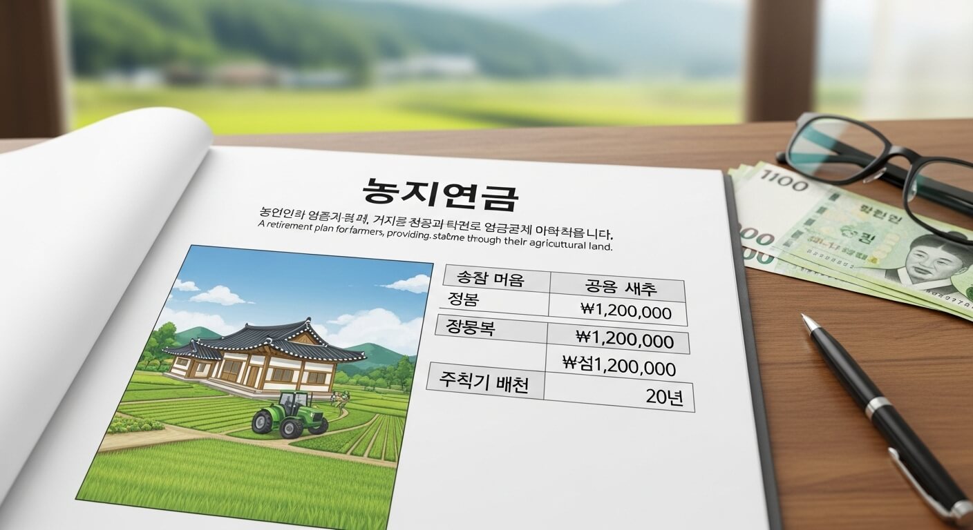 농지연금 수령액 계산방법
