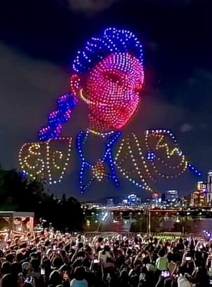 2천대 드론으로 펼쳐지는 특별 공연