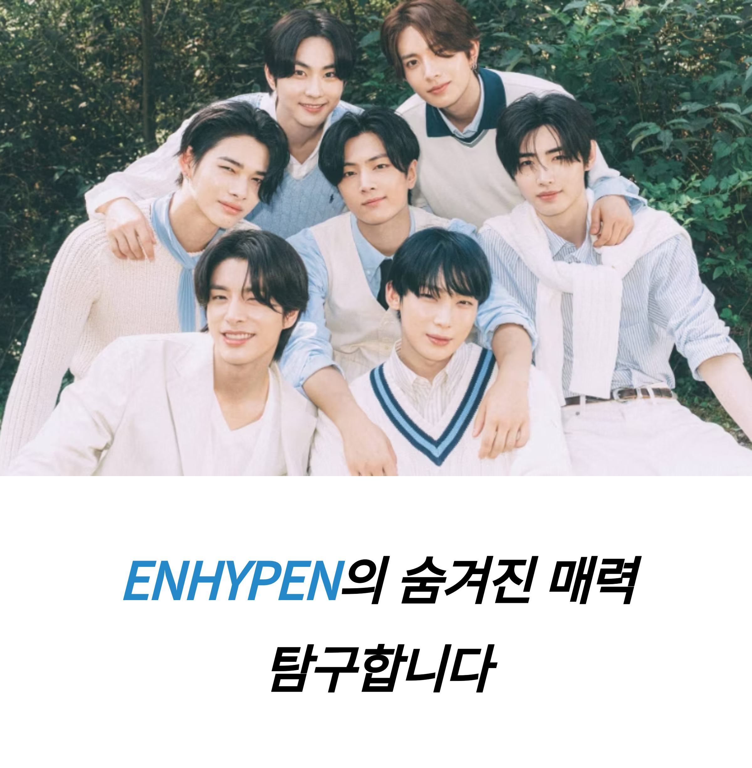 엔하이픈 멤버별 매력과 성장 이야기