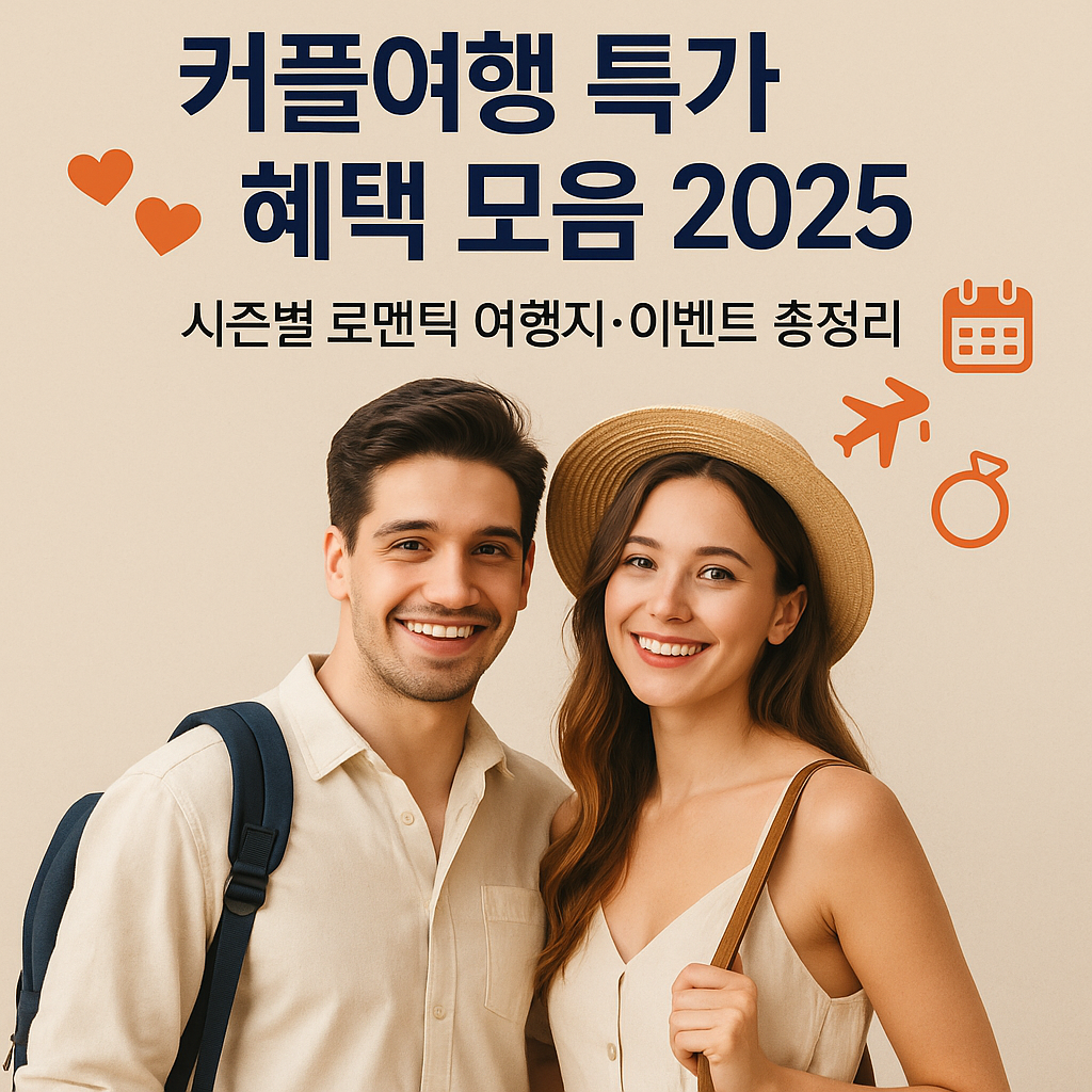 커플여행 특가 혜택 모음 2025 | 시즌별 로맨틱 여행지·이벤트 총정리