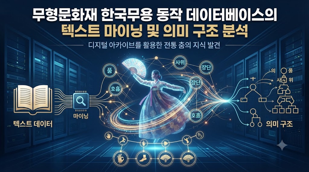 디지털 아카이브로 구축된 무형문화재 한국무용 동작 데이터베이스의 텍스트 마이닝 및 의미 구조 분석