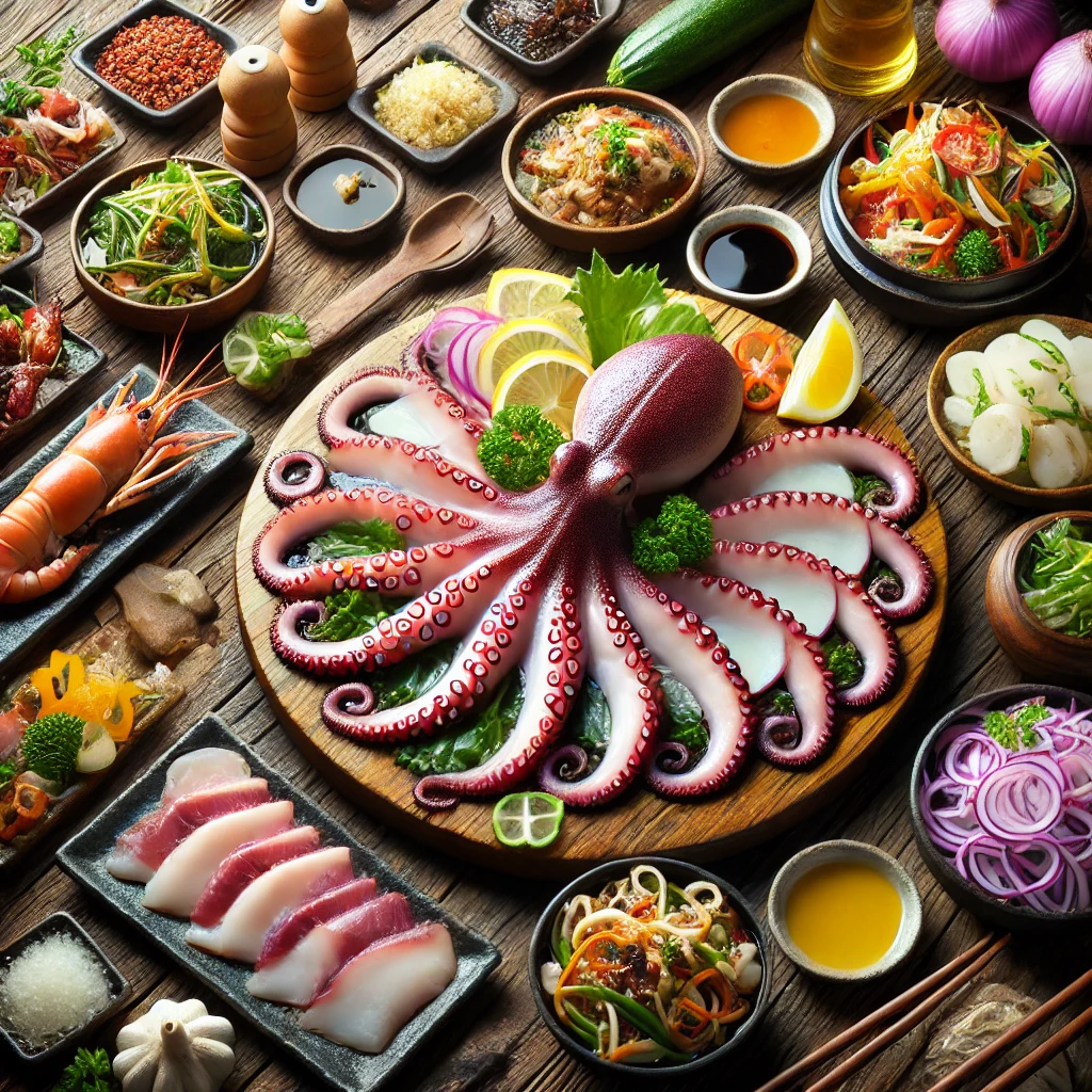 여름 제철 해산물 : 돌문어 설명