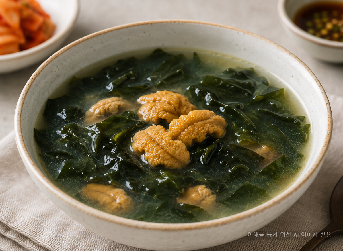 성게 미역국