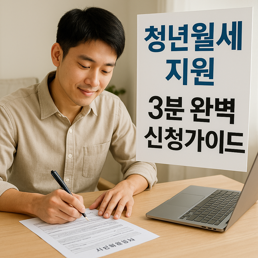 청년월세지원 3분 완벽 신청가이드