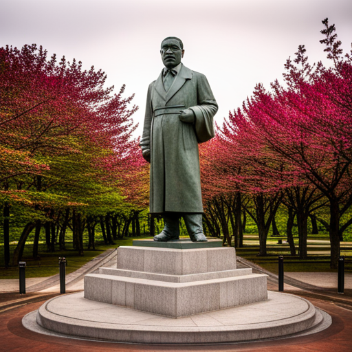 광주 정율성 흉상