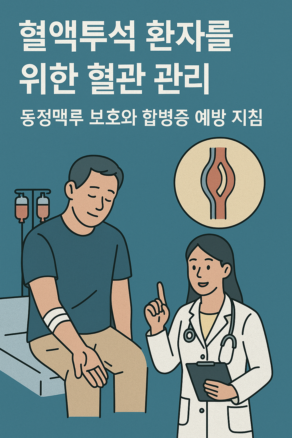 혈액투석 환자를 위한 혈관 관리: 동정맥루 보호와 합병증 예방 지침