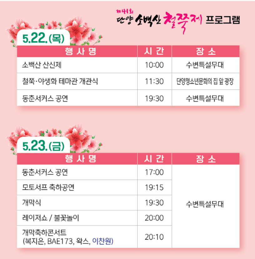 단양 소백산 철쭉축제