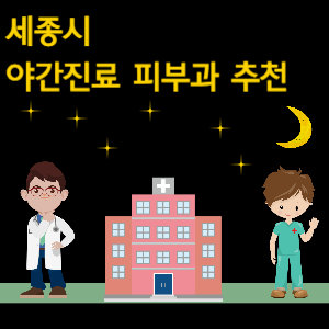 세종시 야간진료 피부과 병원 추천