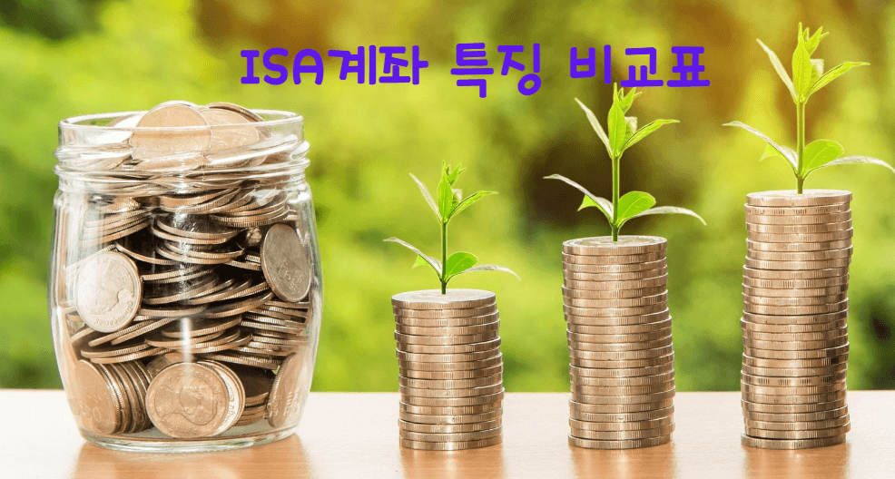 ISA계좌 종류 비교