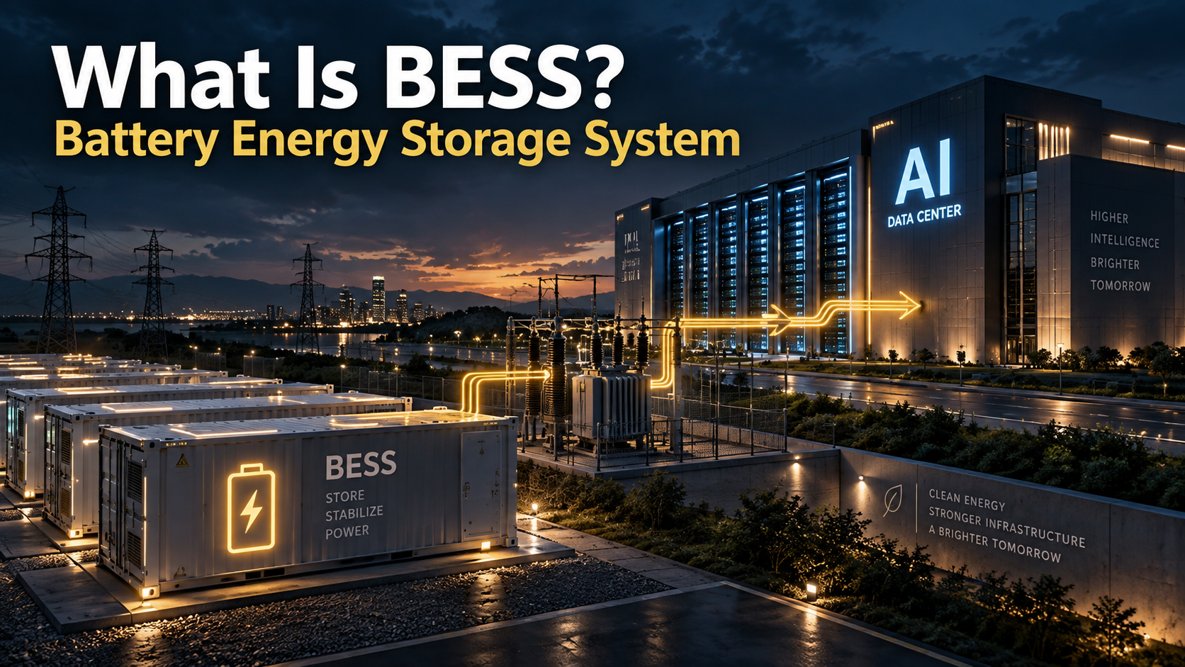 What is BESS battery energy storage system for AI data centers
