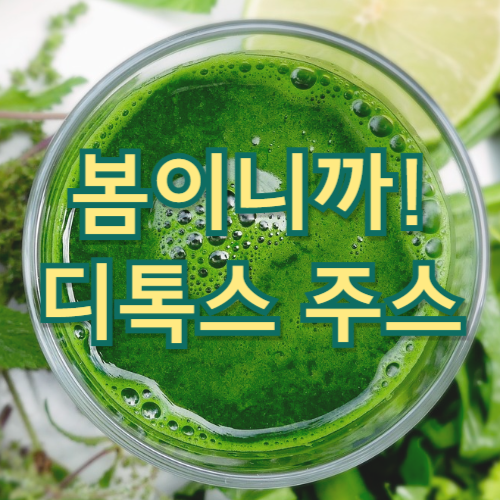 봄맞이 제철 디톡스 주스 레시피