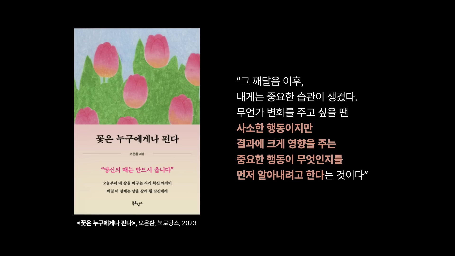꽃은 누구에게나 핀다