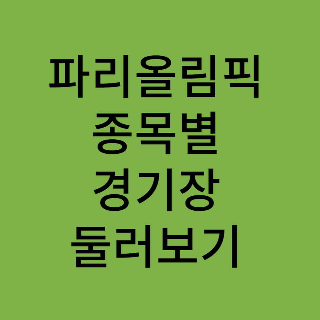 올림픽 경기장 둘러보기