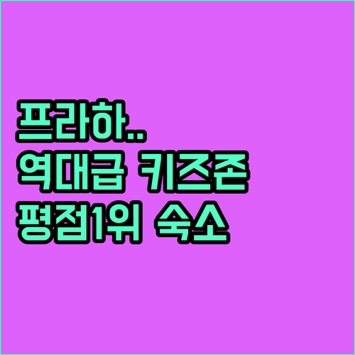 프라하 가족 여행 코스 츠르니 모스트..