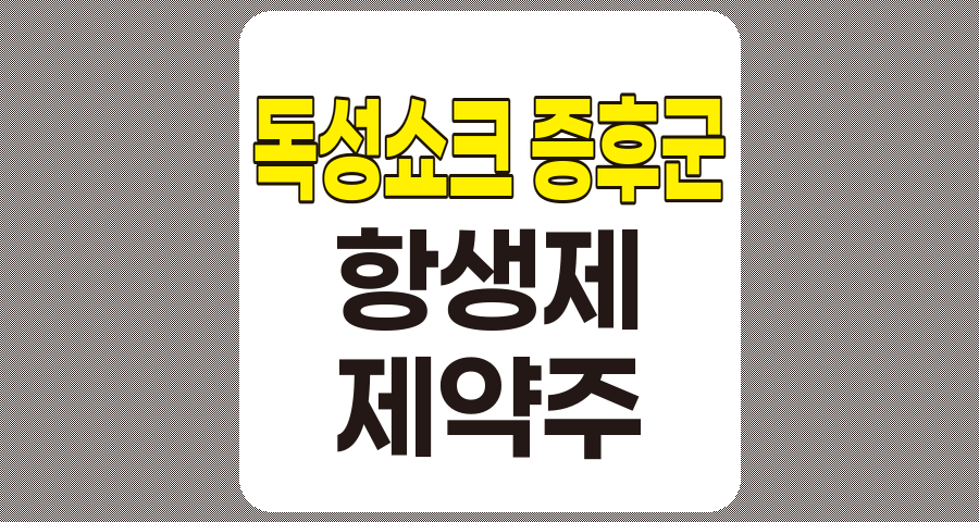 독성쇼크 증후군(STSS) 및 항생제 관련주 분석과 주요 제약사 현황