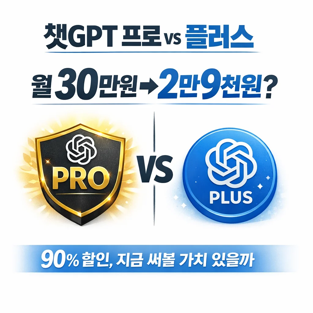 챗GPT 프로 29,000원 이슈가 불러온 AI 구독 시장 변화, 90% 할인