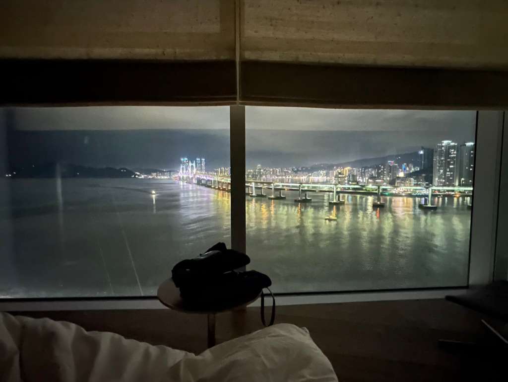 야간 광안대교 뷰