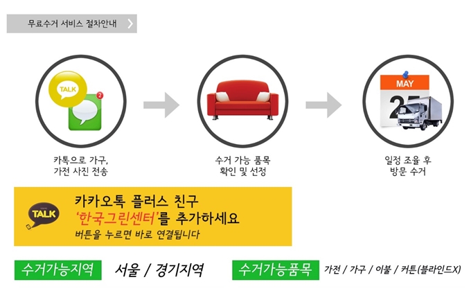 관악구 폐가구 방문 무상수거 업체 이용절차