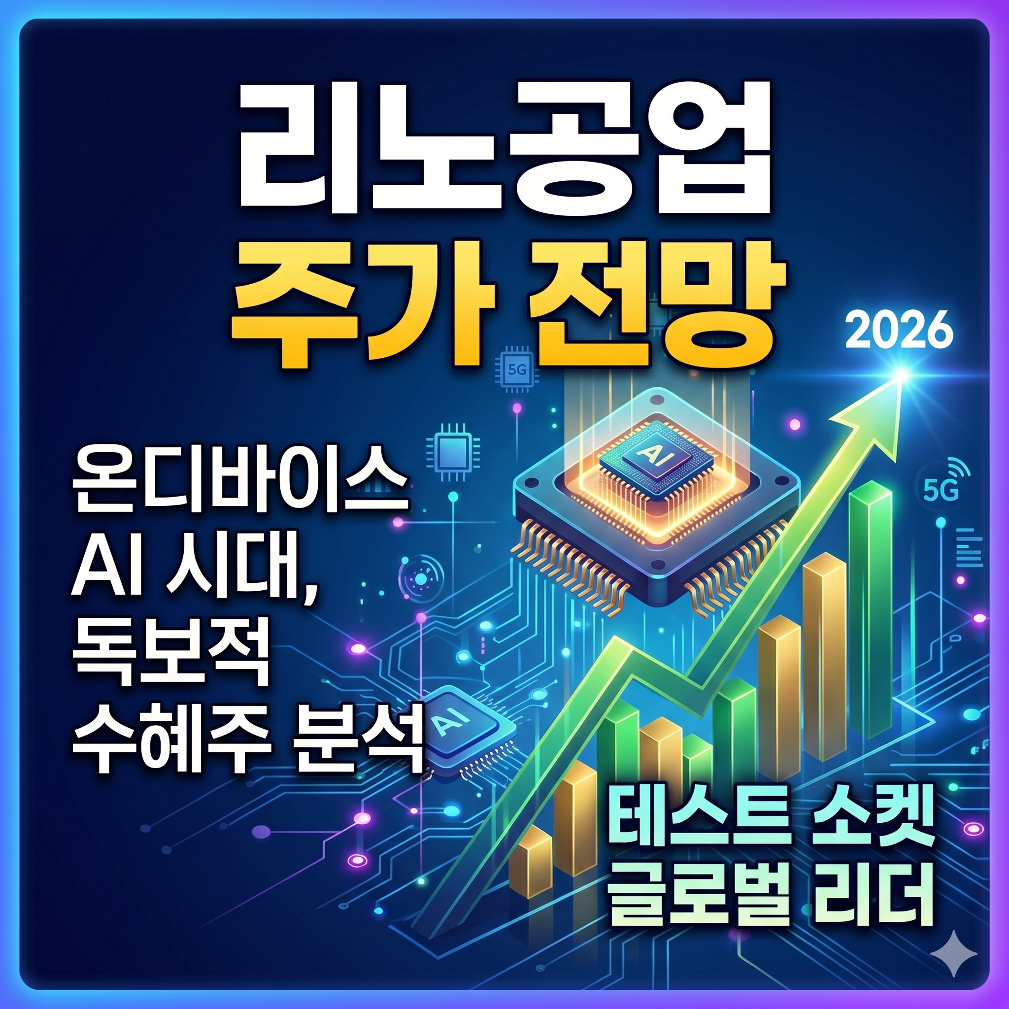 리노공업 주가 전망: 온디바이스 AI 시대의 독보적 수혜주 분석