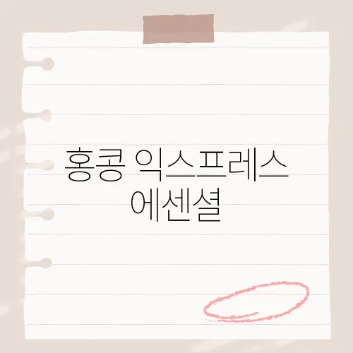 홍콩 익스프레스 에센셜, 위탁 수하물 20kg 포함된 요금제의 장점은?​