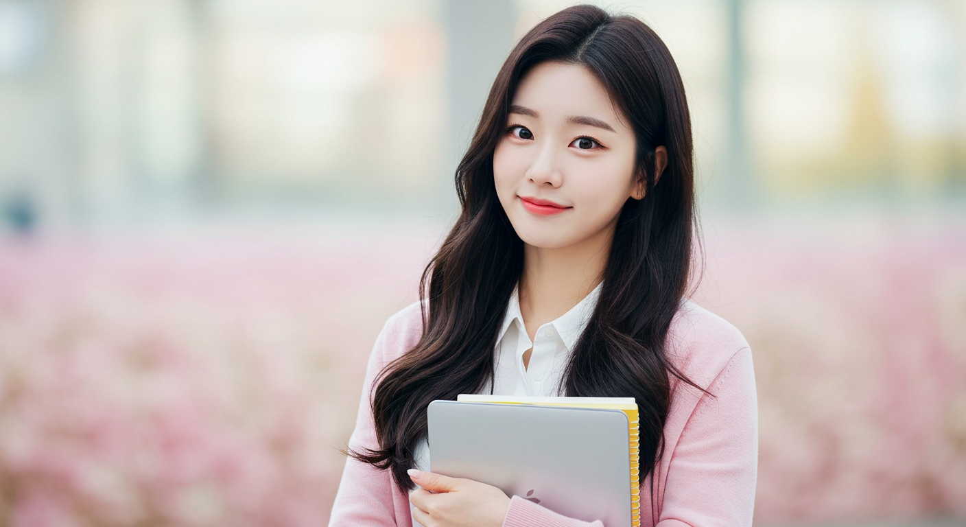 대학생 교육비 지원 제도를 통해서 각종 지원을 받는 대학생 이미지