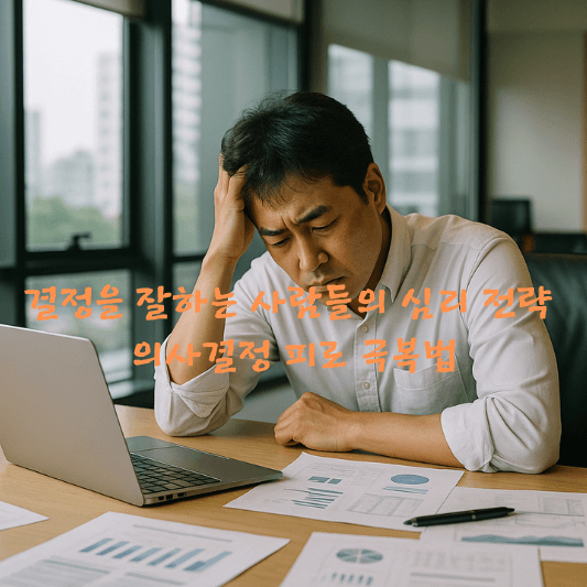 의사결정심리,결정장애극복,의사결정피로,결정을잘하는법,심리전략,심리학팁,의지력소모,선택과집중,심리기반의사결정,완벽주의극복