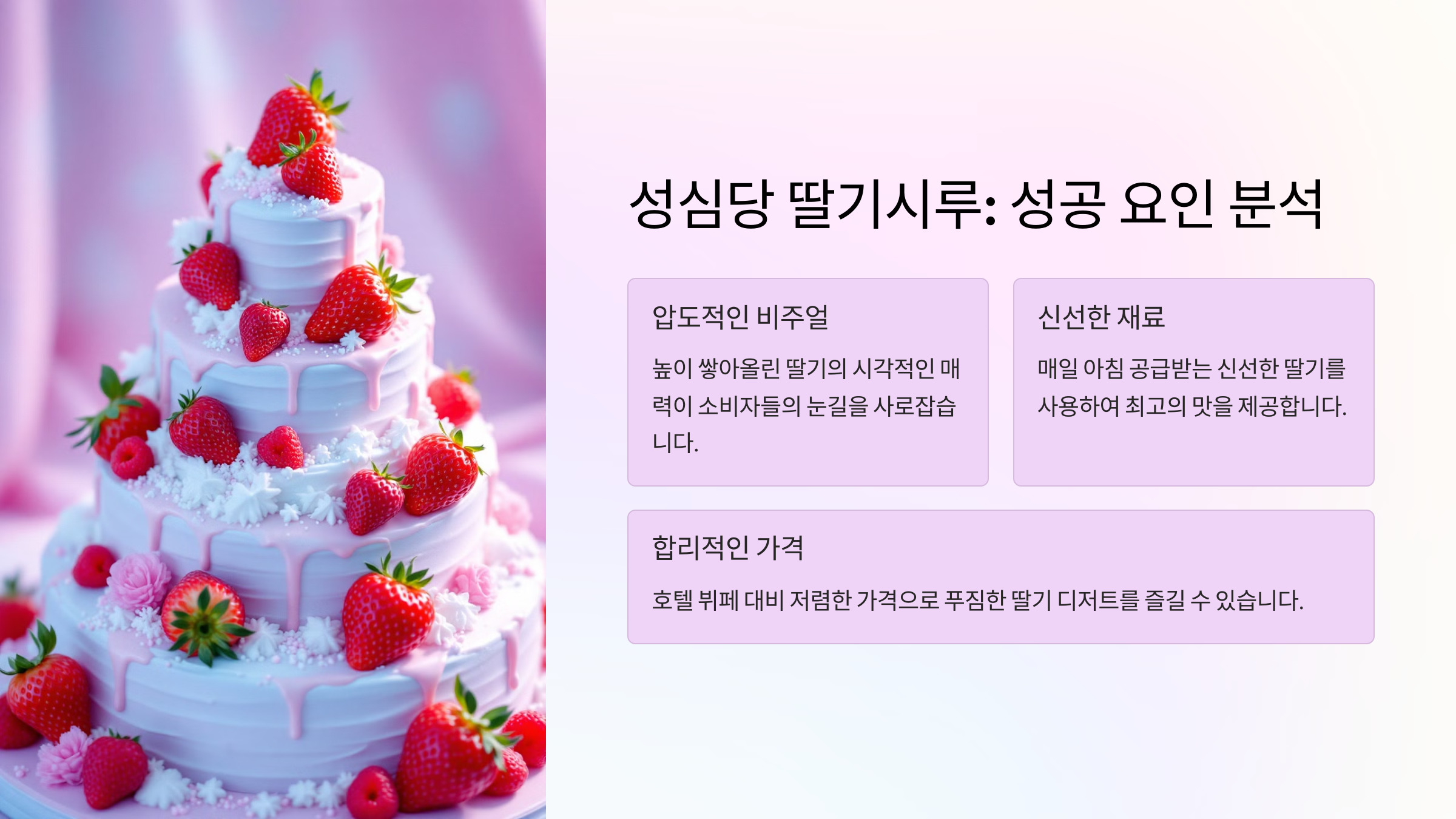 성심상 딸기시루