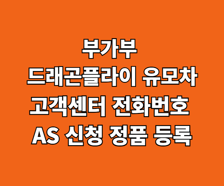 부가부 드래곤플라이 유모차 AS 썸네일