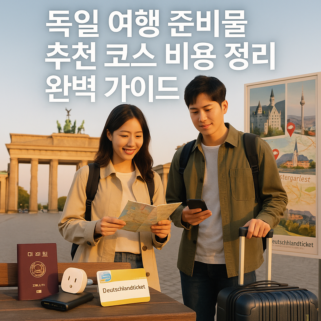 독일 여행 준비물 추천 코스 비용 정리 완벽 가이드