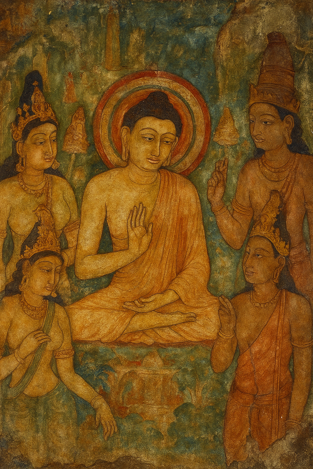 불교미술의 지역별 화풍 관련 이미지