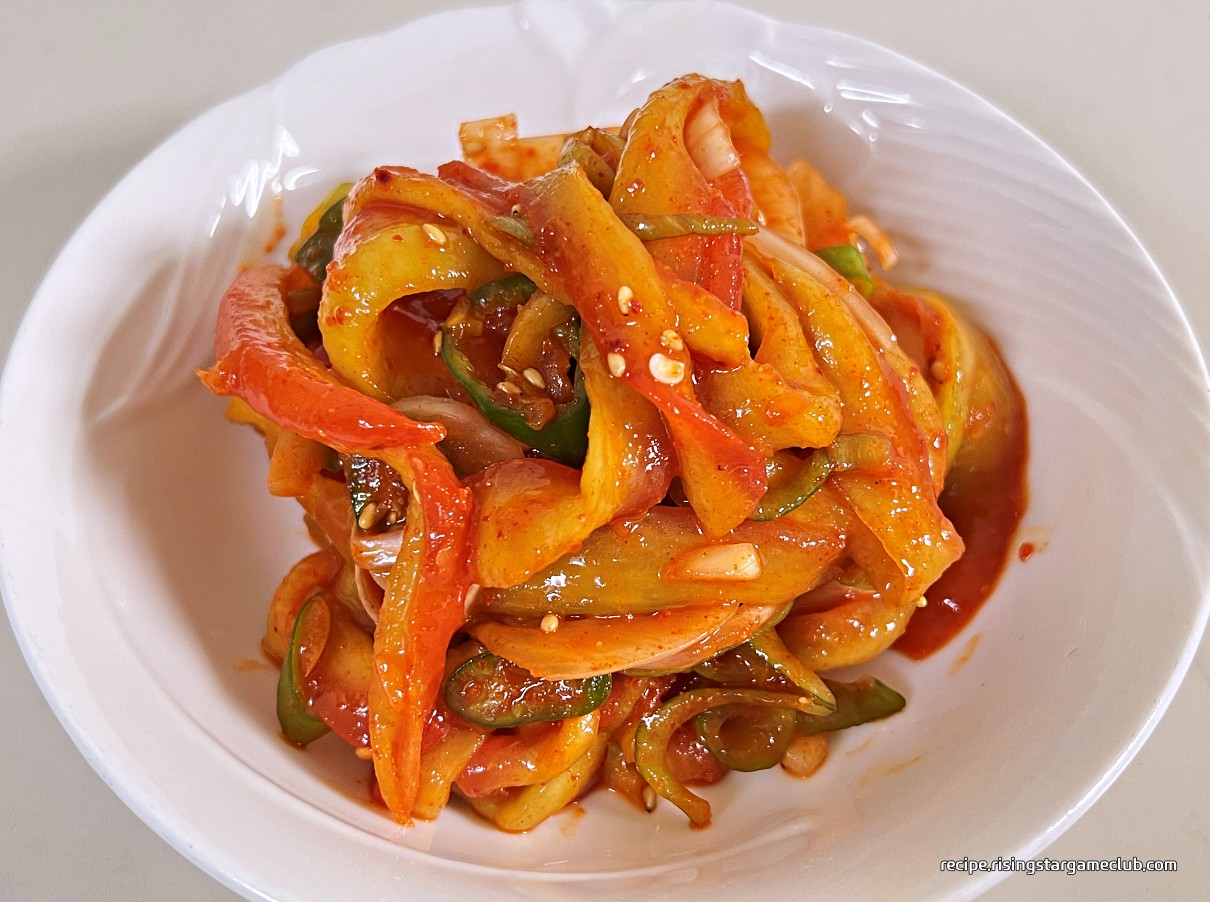 수박껍질(흰살) 무침 맛보기