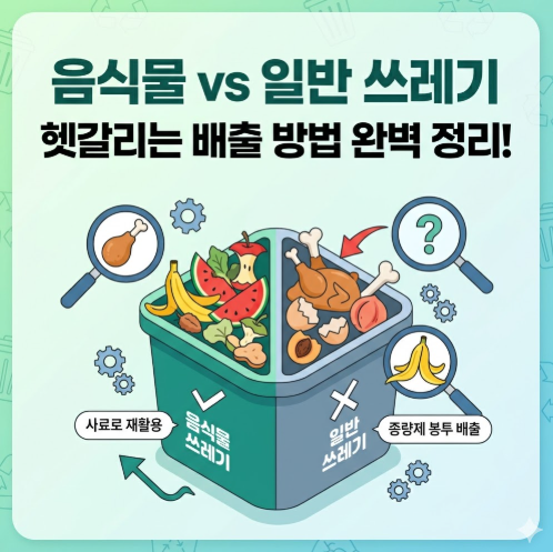 음식물 vs 일반 쓰레기 헷갈리는 배출 방법 완벽 정리 썸네일