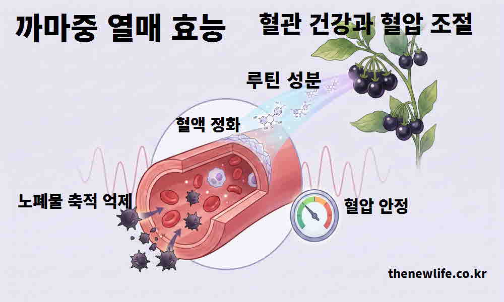 까마중 열매 효능 혈관 건강 혈압 조절