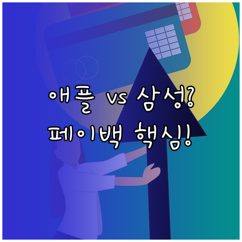 삼성페이 vs 애플페이, 상생페이백 ..