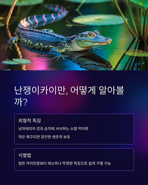 난쟁이카이만, 어떻게 알아볼까?