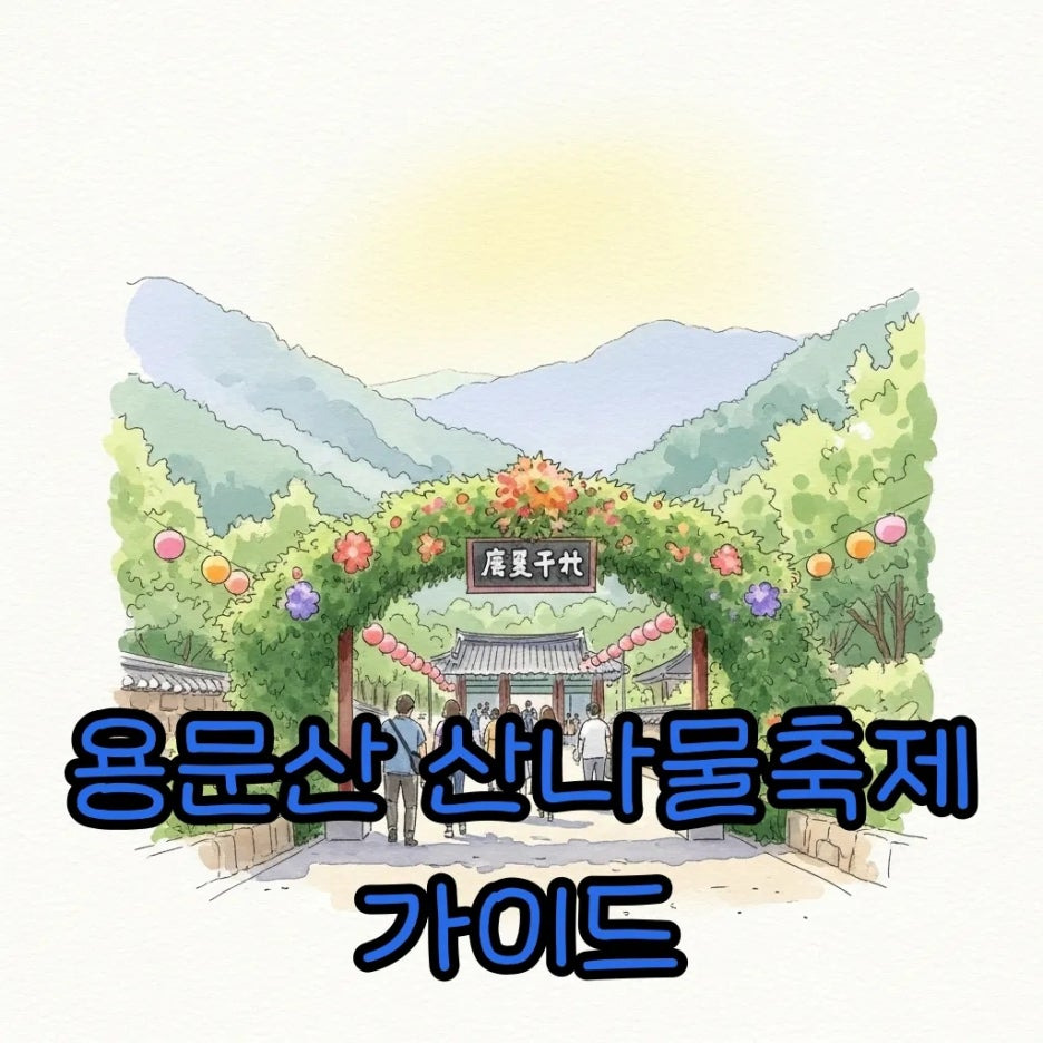 활기찬 봄기운이 가득한 용문산 산나물축제 현장 풍경