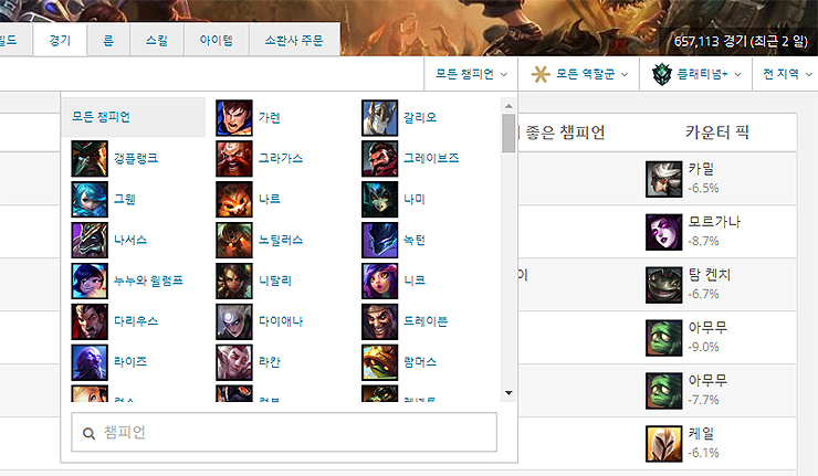 필터해서 통계 보기