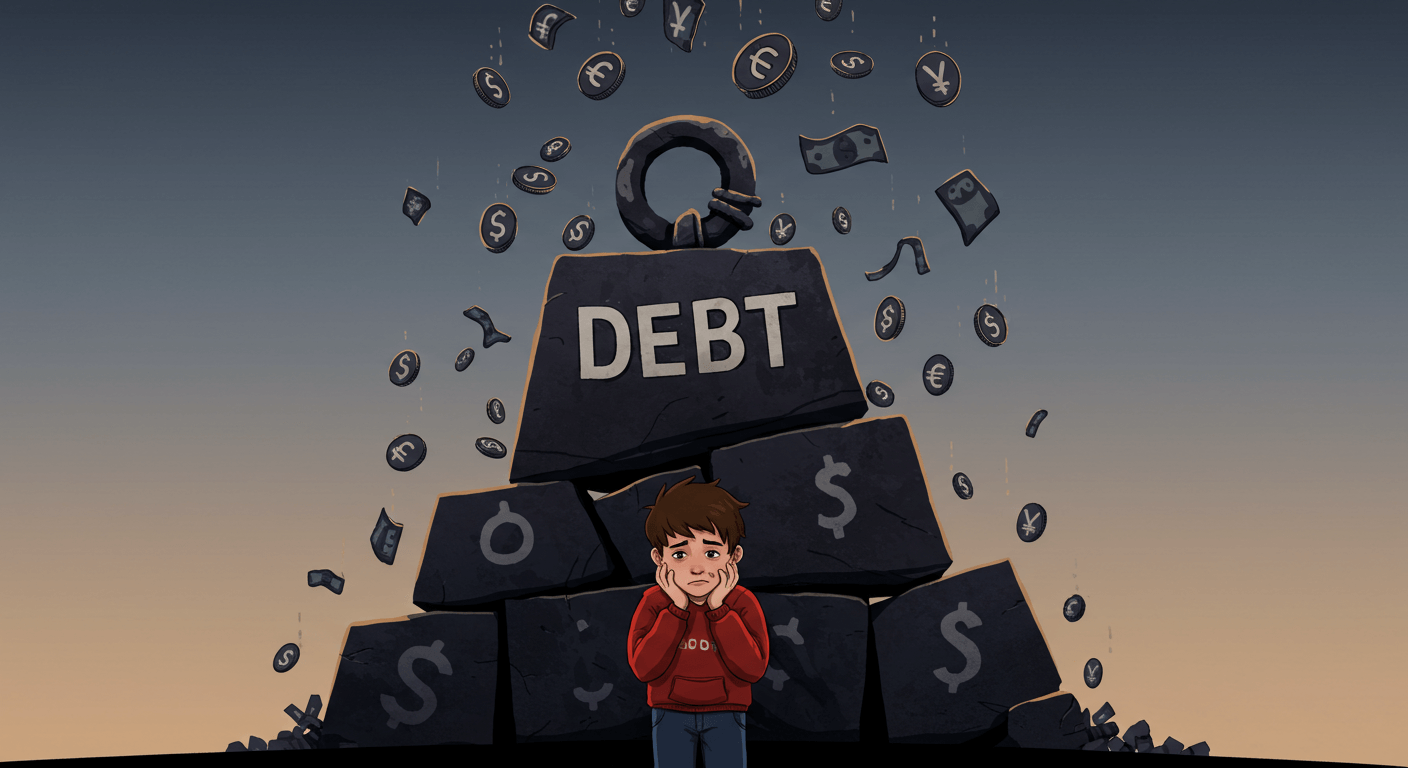 "미래부채에 대한 세대적 부담감"에 대한 이미지입니다.