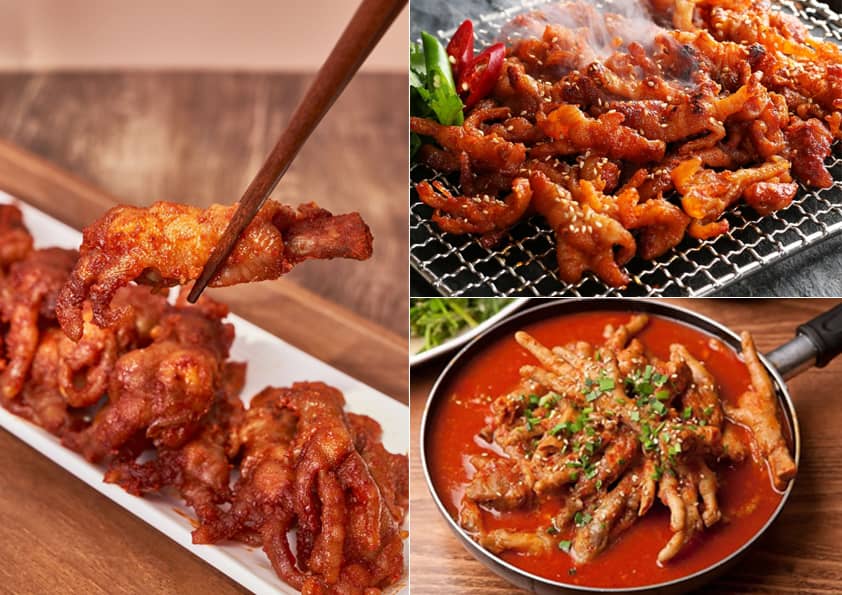 한국 매운 닭발 요리의 종류, 선호도 순위