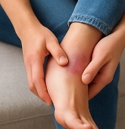 발목 접질렀을때