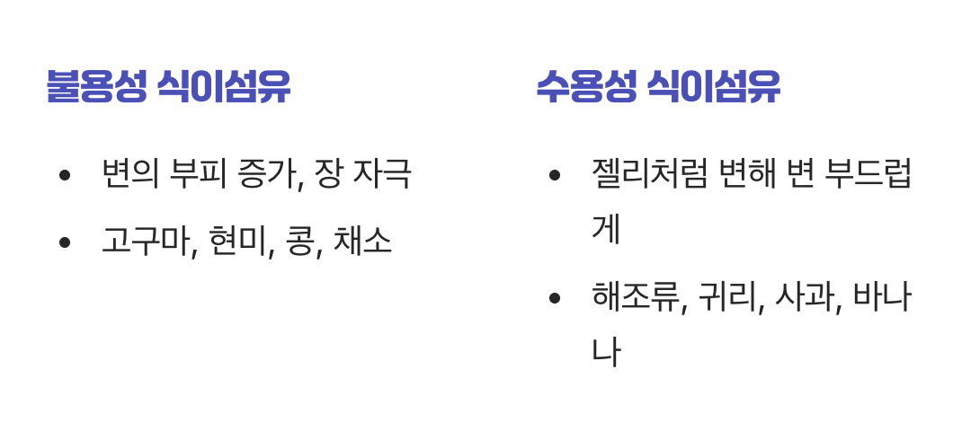'불용성'과 '수용성', 두 섬유질의 균형